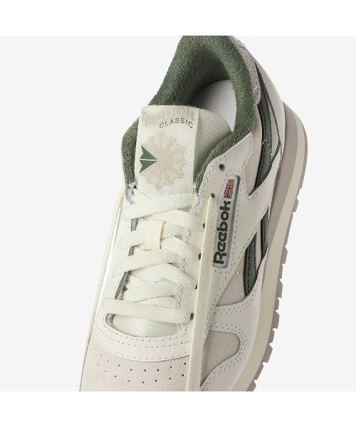 「Reebok」 ローカットスニーカー 24.5cm アイボリー メンズの画像