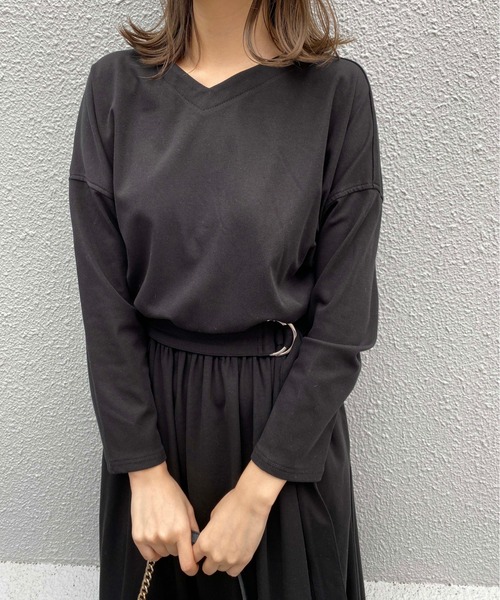 「PICCIN」 長袖ワンピース MEDIUM ブラウン レディース_画像6