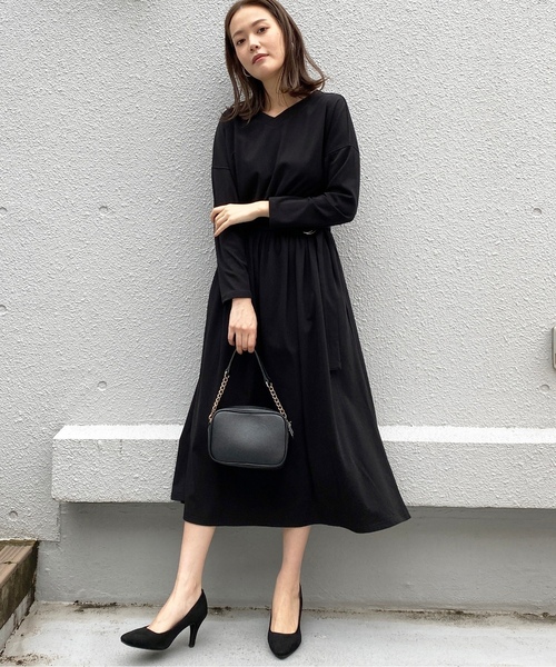 「PICCIN」 長袖ワンピース MEDIUM ブラウン レディース_画像7
