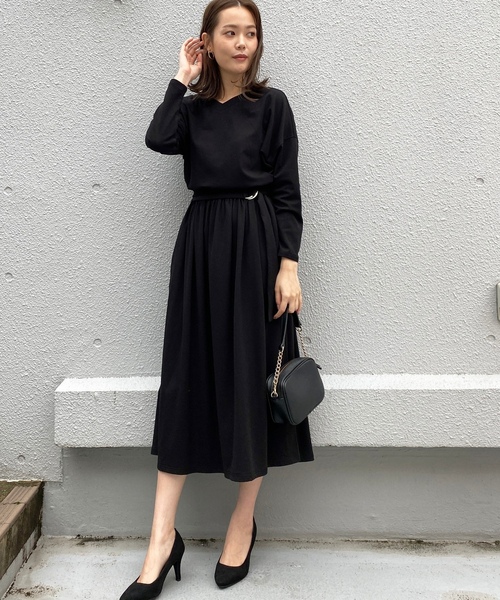 「PICCIN」 長袖ワンピース MEDIUM ブラウン レディース_画像8