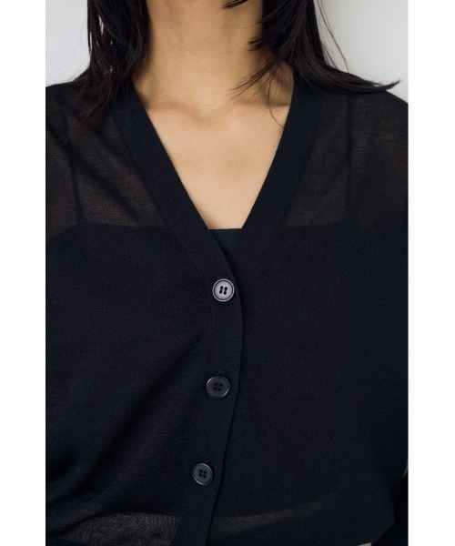 AZUL BY MOUSSY（アズールバイマウジー） カーディガン シアーニット 