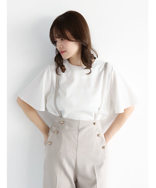 fifth（フィフス） tシャツ 前後2wayファスナー付きフレアスリーブ