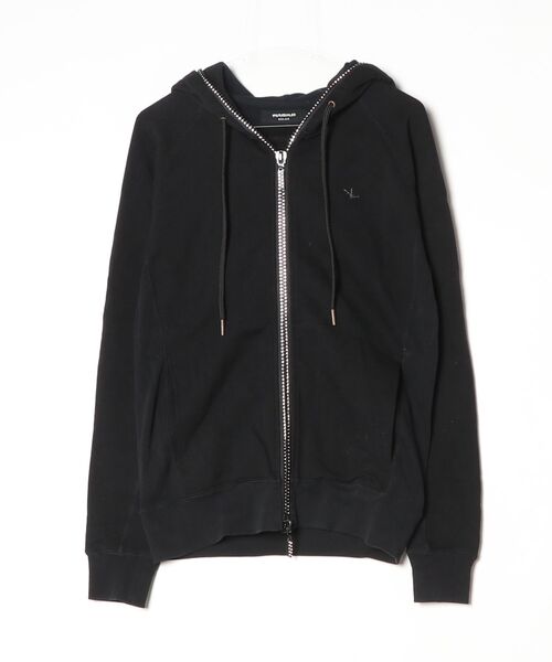 【未使用】1piu1uguale3 zip Parker 1PIU1UGUALE3 RELAX ジップアップパーカー L ブラック メンズ