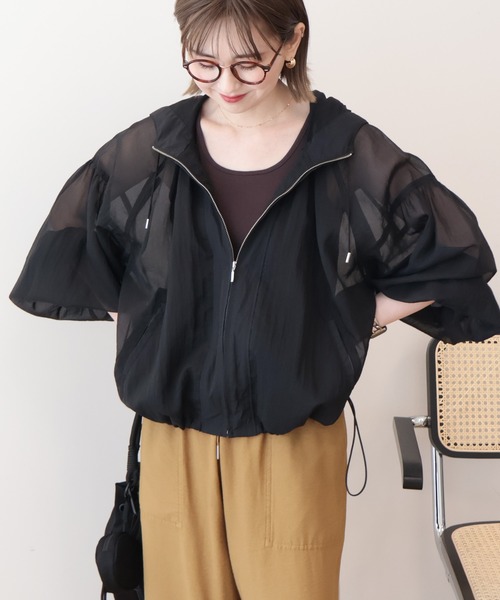 MARY QUANT（マリークヮント） UVカットフリルシアー ブルゾン「Lily