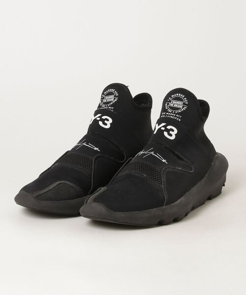 Y-3 ハイカットスニーカー Y-3 「Y-3」 ハイカットスニーカー 24.5cm ブラック メンズ : ZOZOTOWN