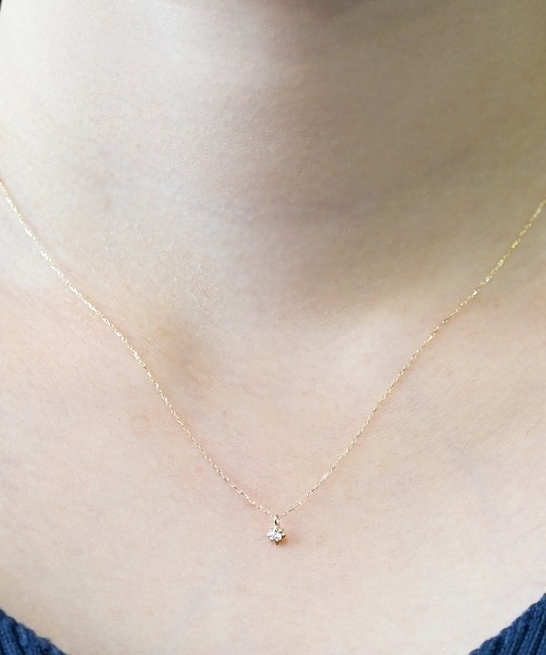 sowi ネックレス K10YG ダイヤモンド四芒星ネックレス レディース
