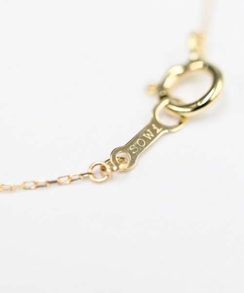sowi ネックレス K10YG ダイヤモンド四芒星ネックレス レディース