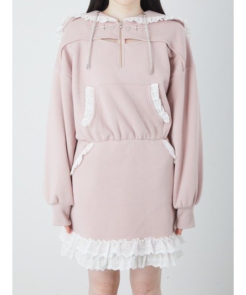 「Ank Rouge」 長袖ワンピース M ブラック レディース_画像6