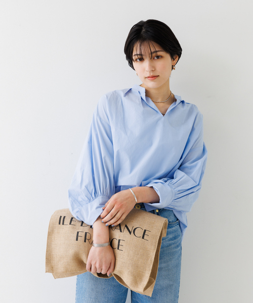 「Rouge vif」 「Rouge vif」長袖ブラウス フリー ホワイト レディース_画像6
