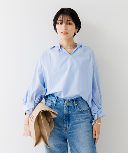 「Rouge vif」 「Rouge vif」長袖ブラウス フリー ホワイト レディース_画像9