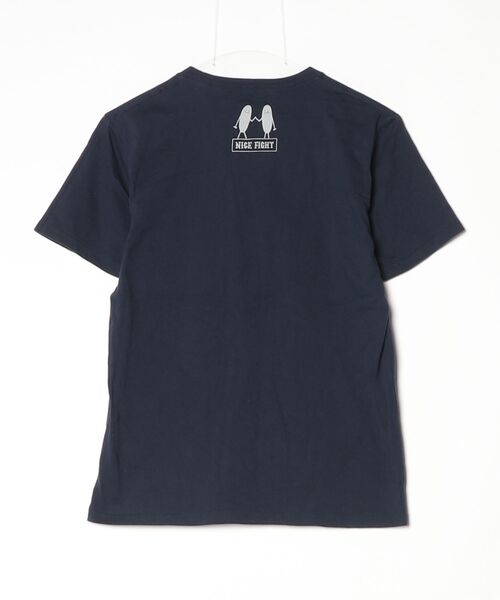 「Design Tshirts Store graniph」 半袖Tシャツ S ネイビー レディース_画像2