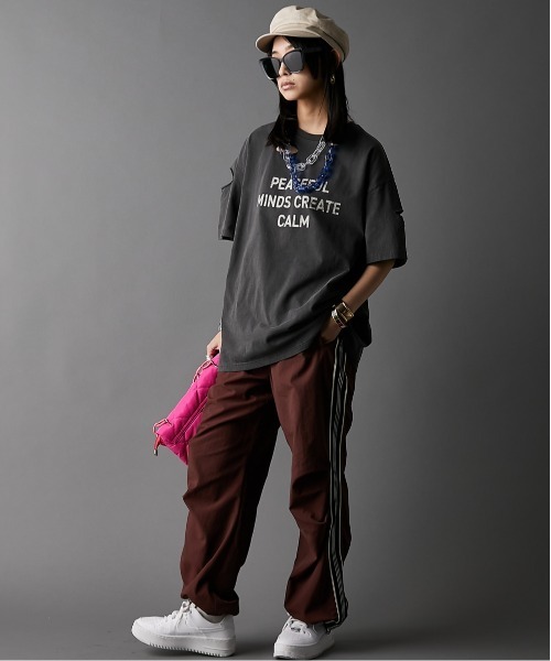 「GEVS.」 「SMILELAND」半袖Tシャツ 4L キナリ レディース_画像6