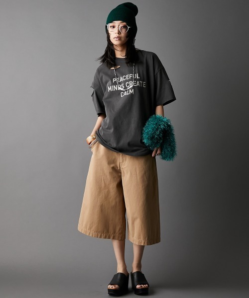 「GEVS.」 「SMILELAND」半袖Tシャツ 4L キナリ レディース_画像7