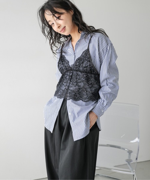 La-gemme（ラジェム） レース ショートビスチェ レディース : ZOZOTOWN