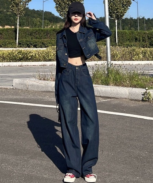 「SHEENA」 セットアップ M ダークブルー レディース_画像5