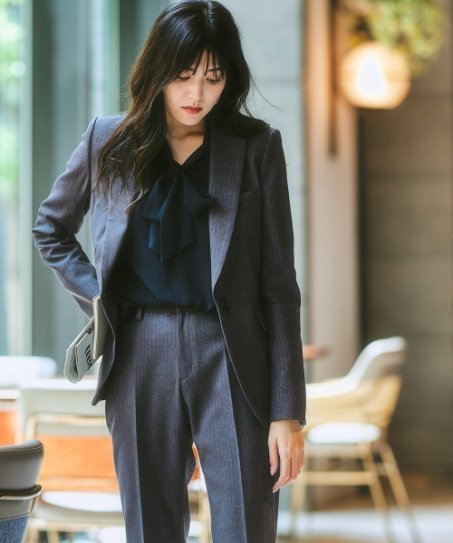 7days Life Styling パンツスーツ 7号 ネイビー レディース : ZOZOTOWN