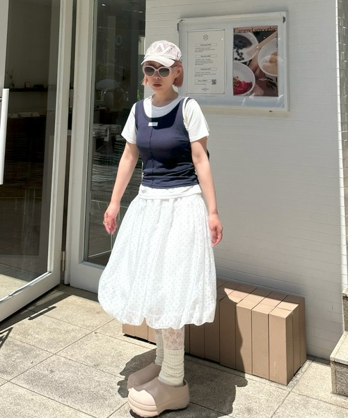 Alley Tokyo スカート ふんわりシアードットバルーンスカート