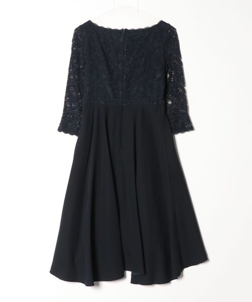 「UNIVERVAL MUSE」 レースドッキングワンピース - ネイビー レディース_画像2