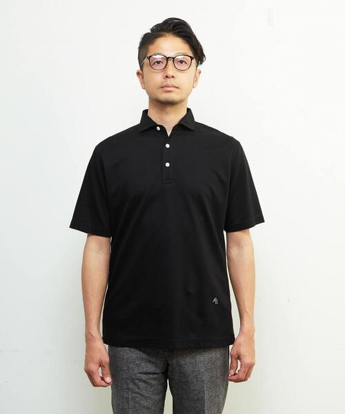 「MEN'S MELROSE」 半袖ポロシャツ 5 ホワイト メンズ_画像2