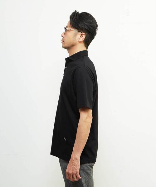 「MEN'S MELROSE」 半袖ポロシャツ 5 ホワイト メンズ_画像3