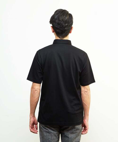 「MEN'S MELROSE」 半袖ポロシャツ 5 ホワイト メンズ_画像4