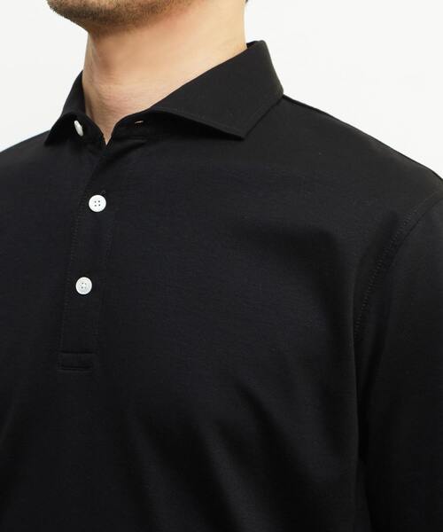 「MEN'S MELROSE」 半袖ポロシャツ 5 ホワイト メンズ_画像6