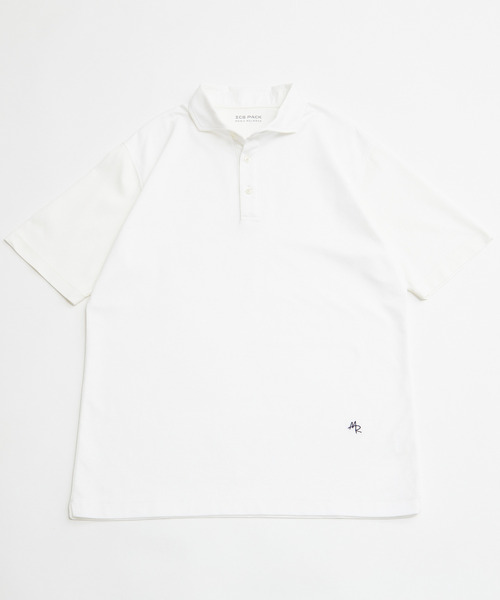 「MEN'S MELROSE」 半袖ポロシャツ 5 ホワイト メンズ_画像8