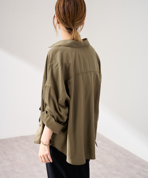 FRAMeWORK（フレームワーク） ブラウス シャツ リヨセルWORK SHIRT