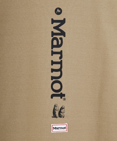 「Marmot」 半袖Tシャツ M ベージュ レディース_画像5