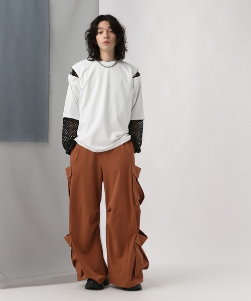 「HARE」 半袖Tシャツ MEDIUM ブラック メンズ_画像6