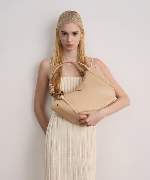 「CHARLES & KEITH」 トートバッグ M ブラック レディース_画像2