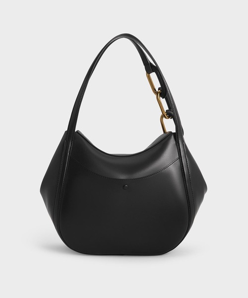 「CHARLES & KEITH」 トートバッグ M ブラック レディース_画像9