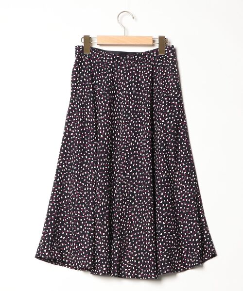「EPOCA THE SHOP」 フレアスカート 38 ネイビー レディース_画像2