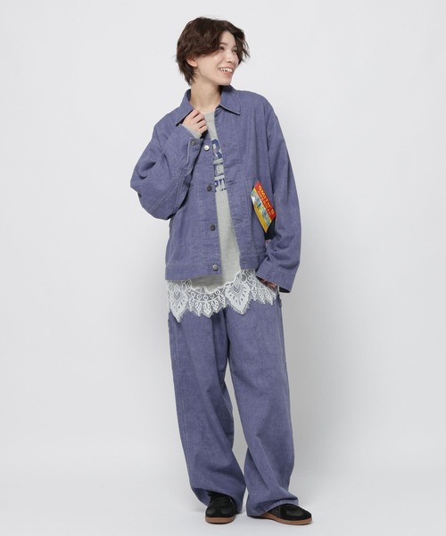 ワイドパンツ ジーンズ デニム デニムパンツ 「SMITH'S AMERICAN(スミス アメリカン)」別注ペインターパンツ レディース | niko and… | 11