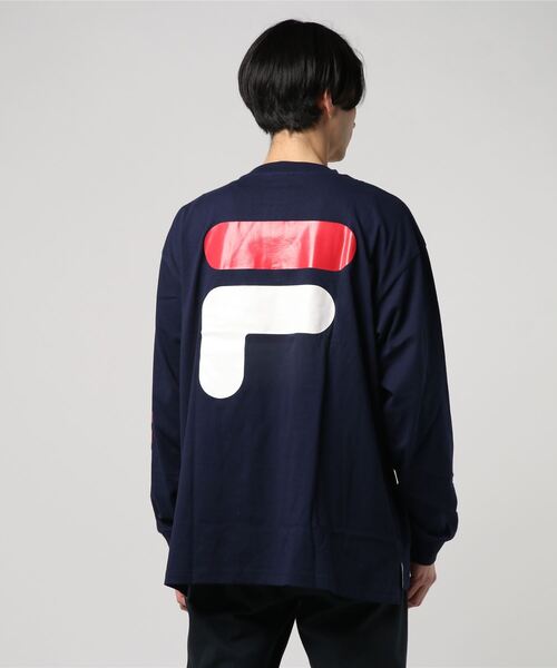 FILA HERITAGE（フィラヘリテージ） tシャツ ロゴバックプリントクルー 