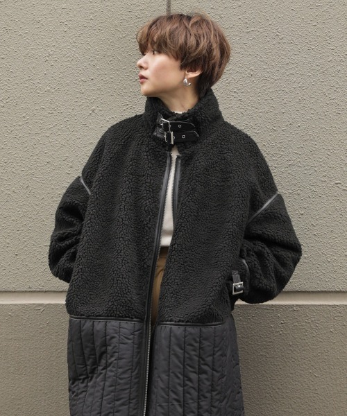 BAB（バブ） コート アウター B-3コンビロングコート レディース 