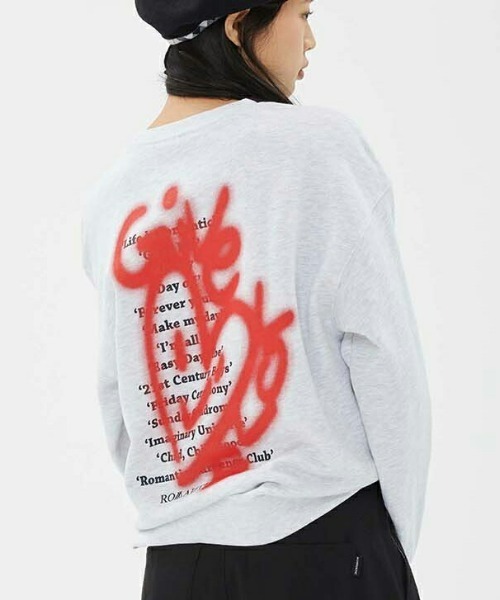 【ROMANTIC CROWN】送料・関税込★GIVE LOVE SWEAT SHIRT スウェット ROMANTIC CROWN(ロマンティッククラウン)/ ギブラブ