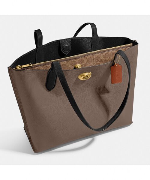 COACH トートバッグ ウィロウ トート カラーブロック ウィズ