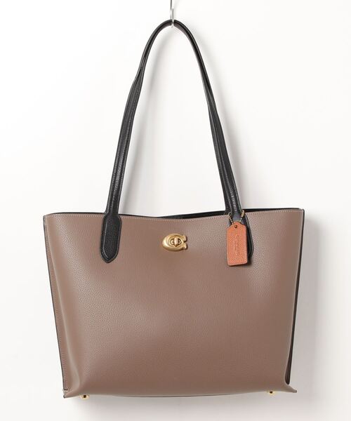 COACH トートバッグ ウィロウ トート カラーブロック ウィズ
