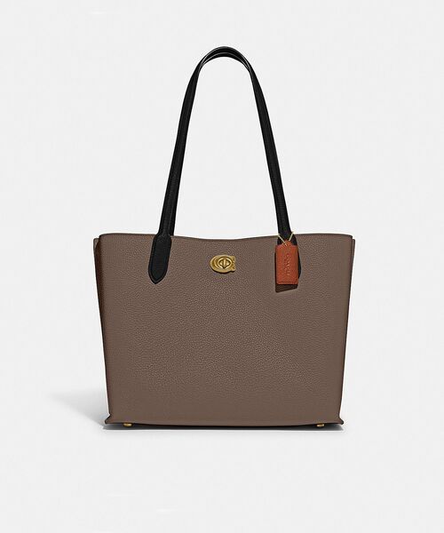 COACH トートバッグ ウィロウ トート カラーブロック ウィズ