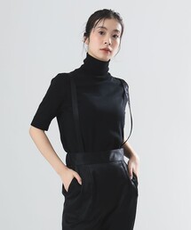 Demi-Luxe BEAMS コットン 五分袖 ハイネックニット［手洗い可］ Demi-Luxe BEAMS（デミルクス ビームス）の「AK+1 / コットン 五