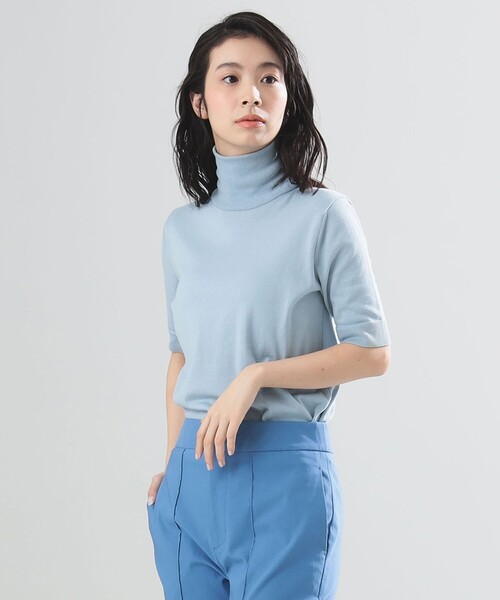 Demi-Luxe BEAMS ニット セーター AK+1 / コットン 五分袖