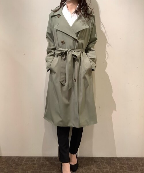 トレンチコート コート ベーシックトレンチコート レディース