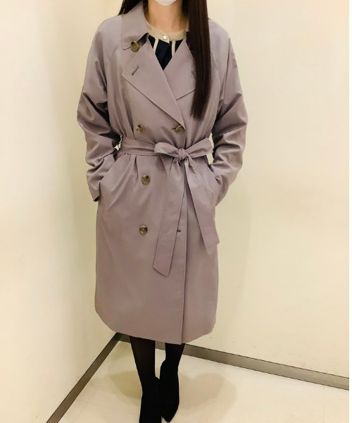 トレンチコート コート ベーシックトレンチコート レディース