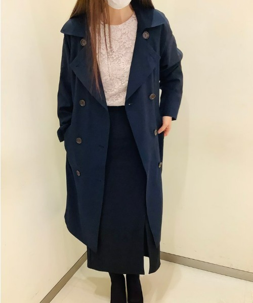 【新品】サイズ1•アルページュ ベーシックトレンチコート（定価35,200円） トレンチコート コート ベーシックトレンチコート レディース