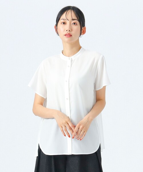 BEAMS HEART ブラウス シャツ バックプリーツ レディース