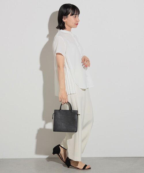 BEAMS HEART ブラウス シャツ バックプリーツ レディース