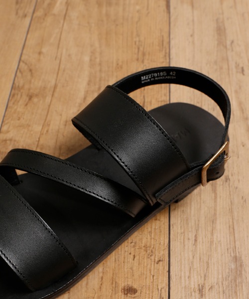 マドゥリ MADULI レザーサンダル （BLACK） -靴＆ファッション