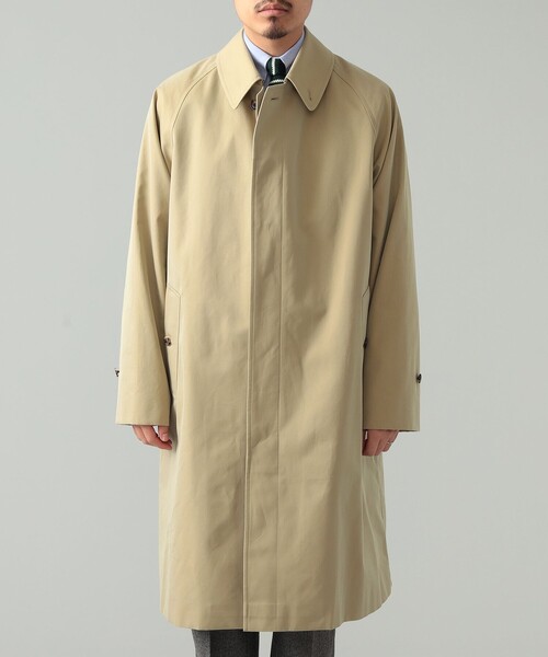 アウター BEAMS F / コットンギャバジン シングル ラグランスリーブ バルカラーコート アウター バルカラーコート C6681265806(42900円)