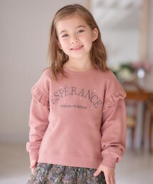 ANY（エニィ） トレーナー 袖フリル ロゴ トレーナー キッズ 子供服